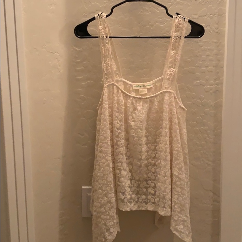 Sheer Flowy Boxy Tank Top